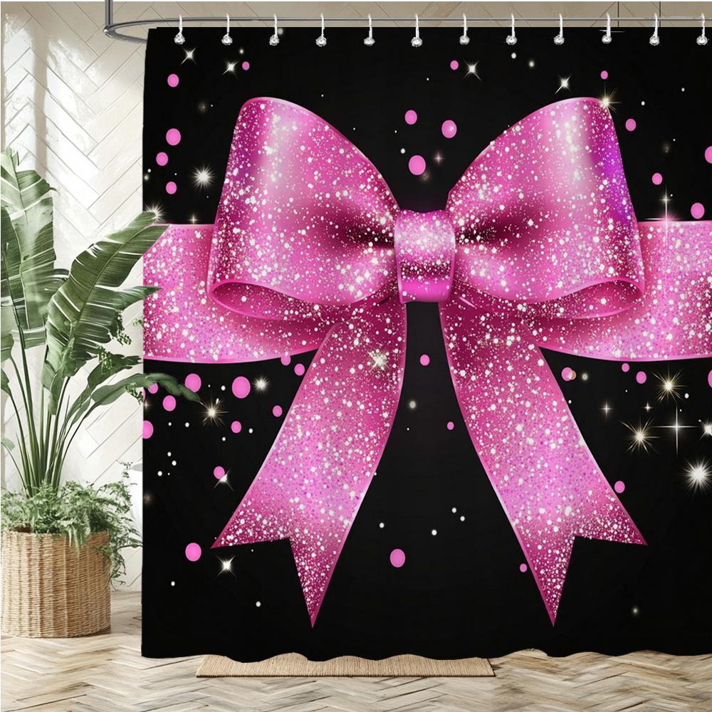 Modern pink romantic lips pattern Shower Curtain Bath Curtain Love Girl Printed Bathroom Curtains for Home Decoration Curtain