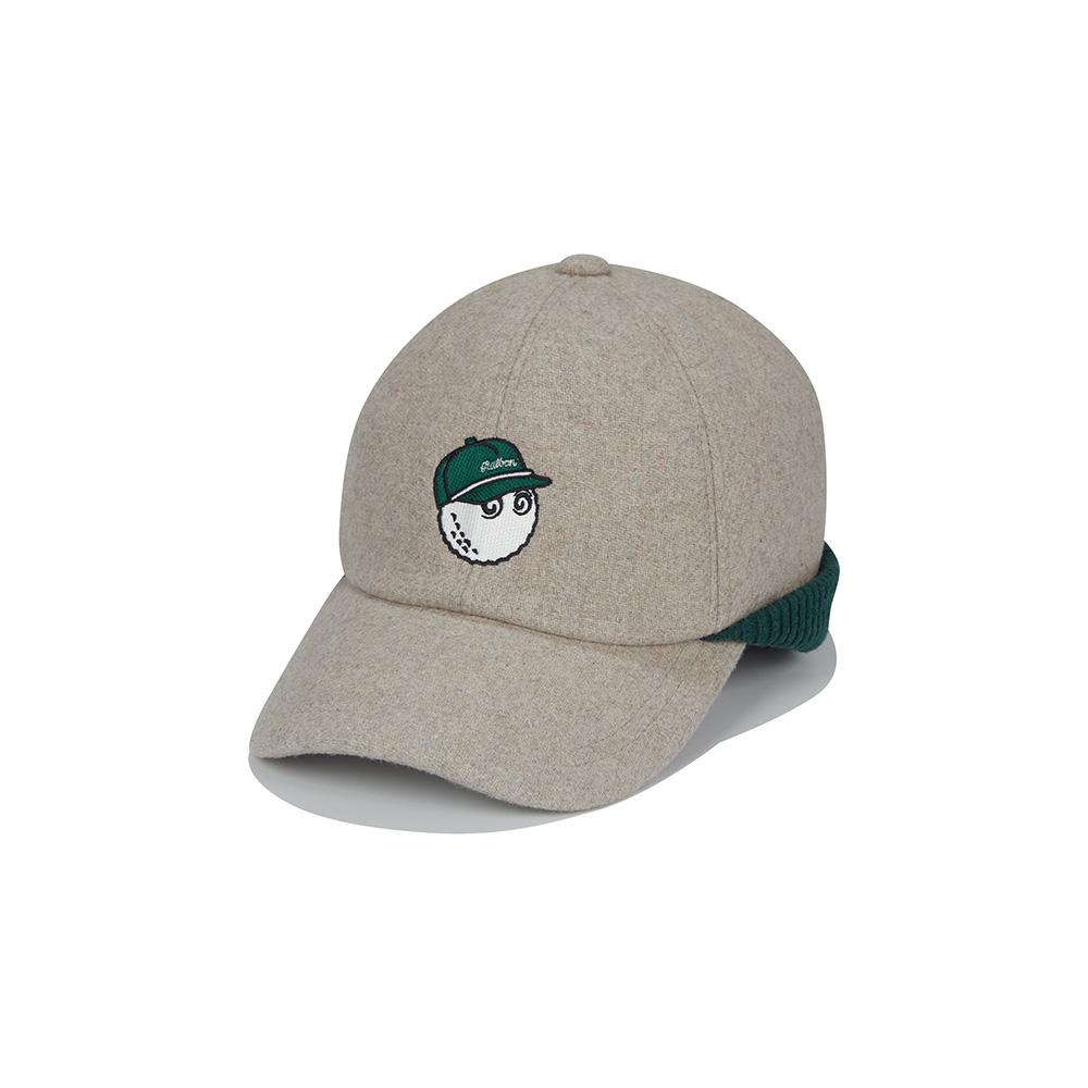 MALBON GOLF Bucket Knit Earmuff Ball Cap Ivory (Man)
