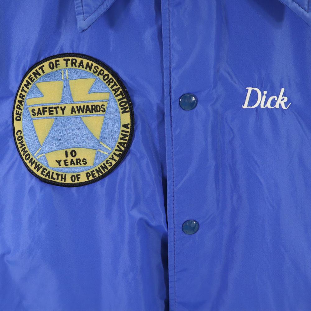 RENNOC 70s vintage Nylon Coach jacket M blue Tricot lining Men's Used