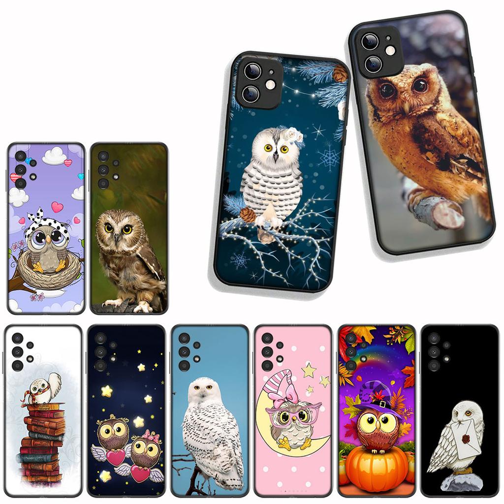 For Xiaomi Redmi 15C 15 A4 A5 9A 9T 10A 10C 9C NFC Note 11 9 8 10 Pro 8T Phone Cover Case Owl Bird Cute
