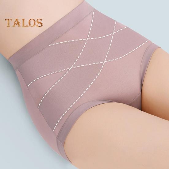 Women's High Waist Cotton Underwear Seamless Tummy Control Shapewear Panties Stretch Full Coverage Postpartum Briefs