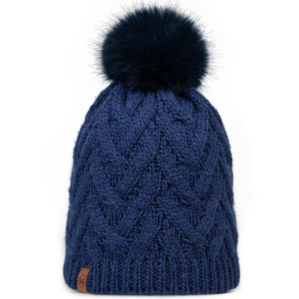 BUFF Knitted Fleece Caryn Beanie, Womens Navy Cap