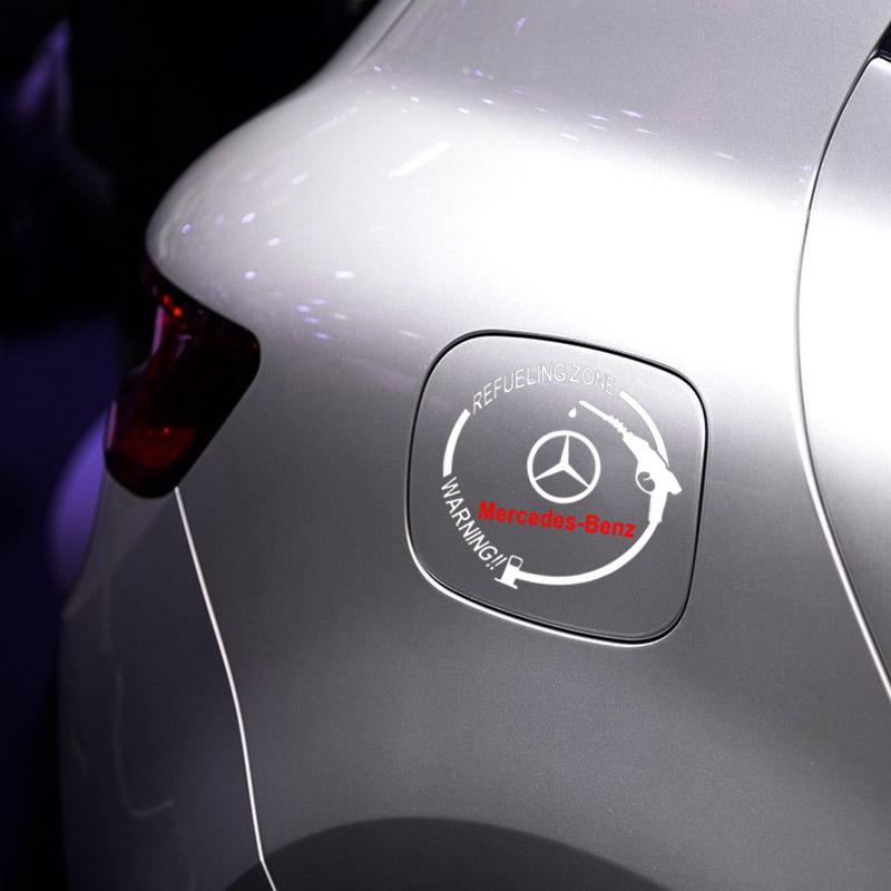 1Pcs Car Fuel Tank Cap Stickers Vinyl Fashion Decoration Decals For Mercedes Benz A180 A200 W205 E63 AMG 2014 2015 W166 W246 W242 W176 W212
