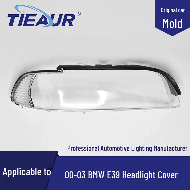 BMW E39 (00-03) 5 Series Headlight Cover - Transparent PC Housing Surface Right Passenger Side Premium High Transparency