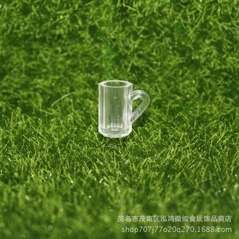Japanese Dollhouse Accessories: Children's Pretend Play Educational DIY Mini Beer Mug Model.