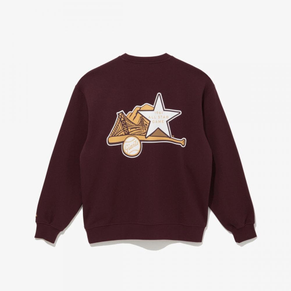 New Era Mlb San Francisco Giants Sweatshirt Burgundy 14742083
