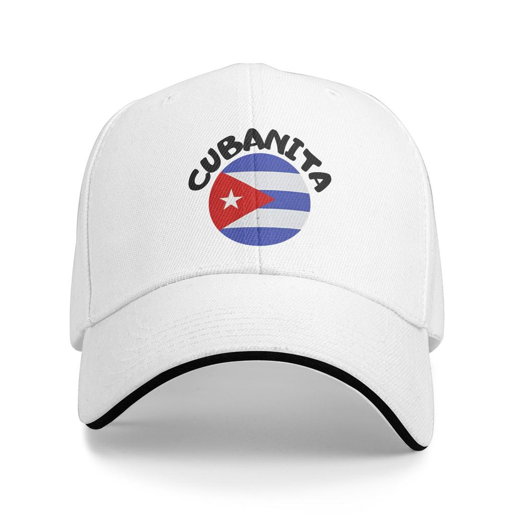 Cubanita Cuban Woman Casual Baseball Cap Running Hippie Trucker Hat Summer Sun Female Male Streetwear Baseball Caps