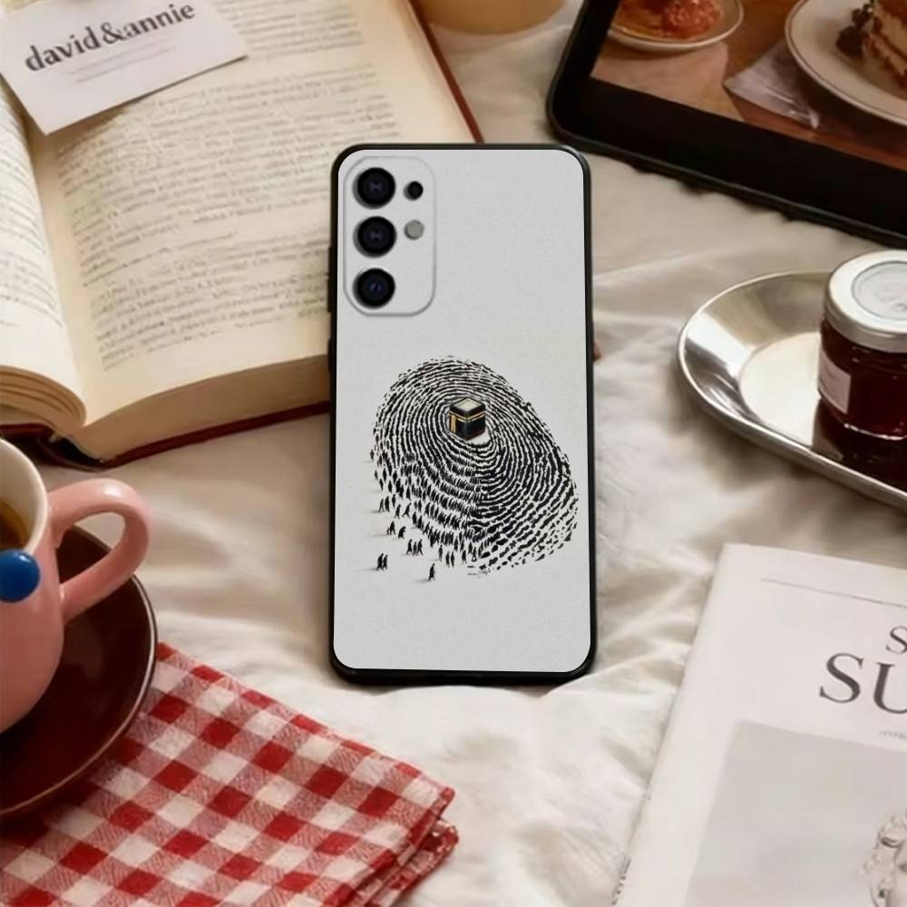 Fingerprint pattern Phone Case Soft black For Samsung S25,S24,S21,S22,S23,S30,Ultra,S20,Plus,Fe,Lite