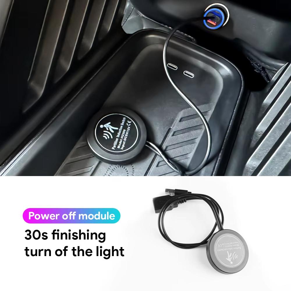 Front Windshield 136cm Control Remote Symphony Lamp for Tesla Model 3 Highland 2024 Model Y Juniper 2025-UP Car LED Ambient RGB