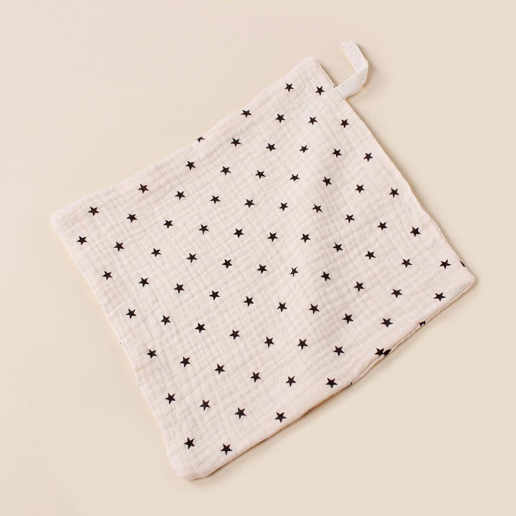 Baby Soft Cotton Muslin Handkerchief with Lanyard