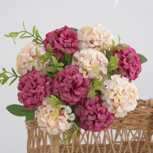 Artificial Flowers Silk Carnation Centerpieces Fake Plant Wedding bouquet Room Home Party Gifts Arrangement Festival Accesorios