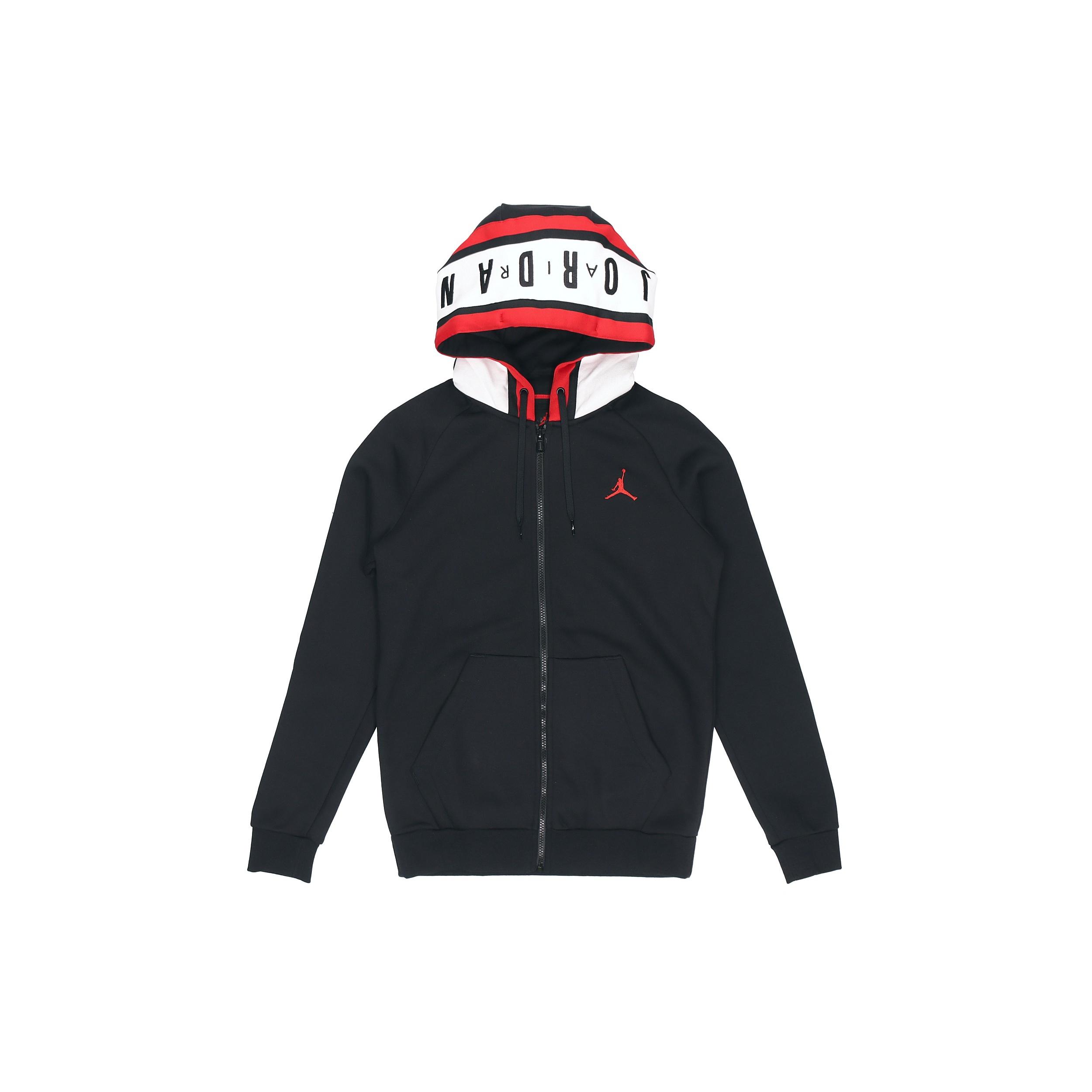 Air Jordan Sports Casual Hooded Jacket Black Men s BQ5650-010 M