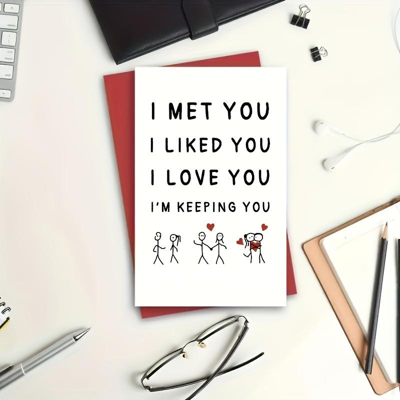 1pcs Card For Him Or Her, Anniversary Card, Gift For Him Or Her, Small Business Supplies, Thank You Cards, Birthday Gift, Cards