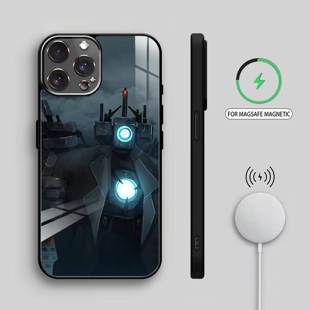 U-Upgraded T-Titan C-Camera Man Phone Case For iPhone17,16,15,14,13,12,11 Plus,Pro Max Magnetic For Magsafe Wireless Charging
