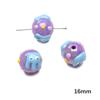 Acrylic Three-Dimensional Painted Beads Cartoon Colorful Hand-Painted Beads DIY Bracelet Mobile Phone Chain Accessories Fashion Handmade