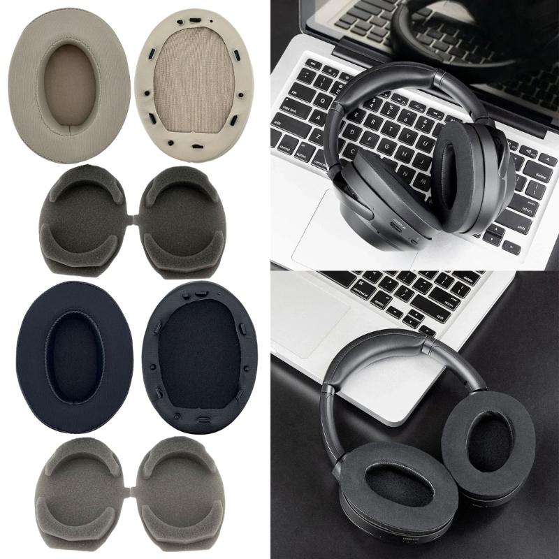 1 Pair Soft Breathable Earpads for WH-1000XM3 Headphones Replacement Earphone Cushion with Cooling Gel Feature