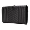 Saint Laurent Ysl Monogram Gold Logo Grainy Quilted Leather Chain Crossbody Bag Women Bags Black 620280BOW911000