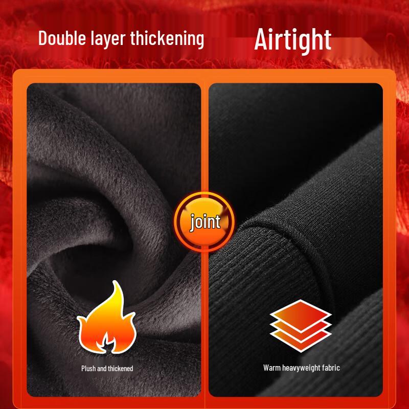 Jeanswest Men's Fleece-Lined Crew Neck Hoodie