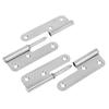 1pair 4 Inch Thick Stainless Steel Round Corner Detachable Hinge Bedroom Wardrobe Room Door Fireproof Flat Hinge
