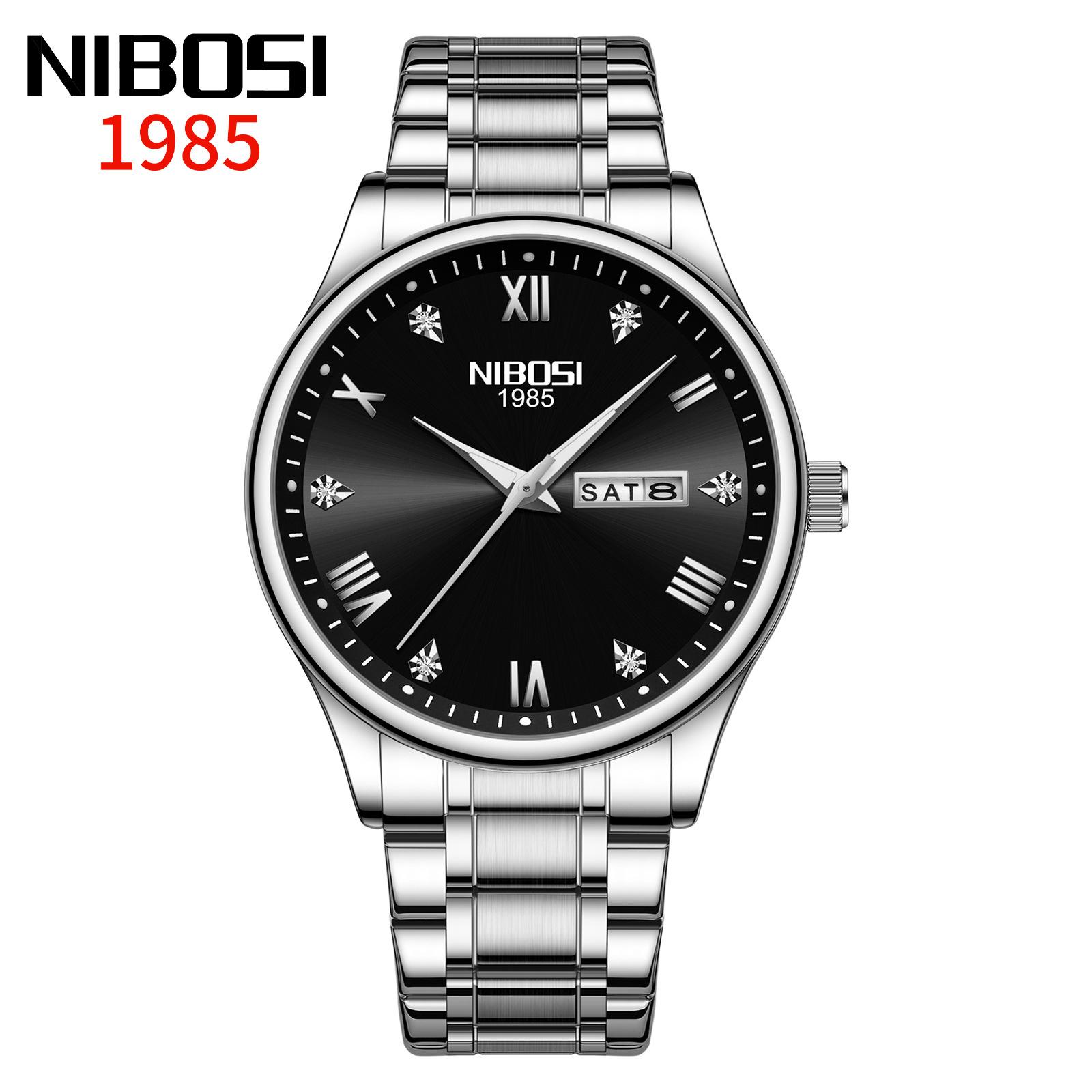 Fashion Watch Men S Watch, Trendy Fashion Diamond-Encrusted Quartz Watch Luminous Waterproof Steel Belt Watch Men