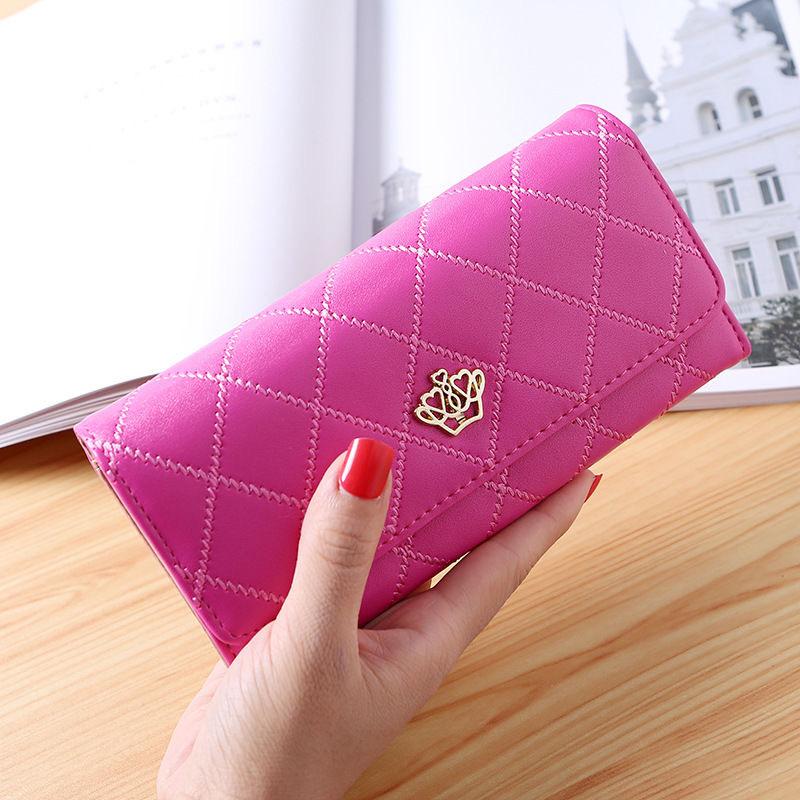 2025 Women's Wallet Long Handbag Multi Card Pocket Leather Wallet