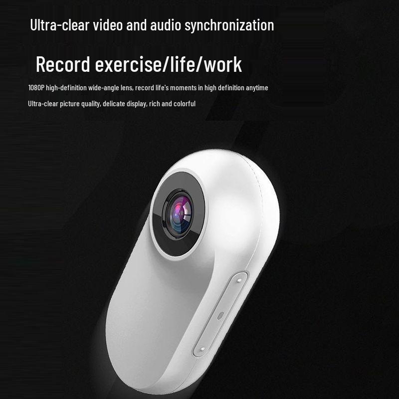 1080P HD Anti-Shake Thumb Action Camera with Lapel Clip for Cycling, Pets, Vlogs & More