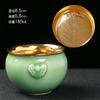 Celadon Finger Ring Green Master Personal Tasting 24k Gold Handmade Jade Cup Thick High-end Large Size