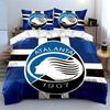 Set Biancheria da Letto Blu Atalanta 1907 Set Copripiumino Copripiumino Federe (1 * Copripiumino 2 * Federe, senza piumino)