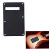 Pickguard Tremolo Cavity Cover Backplate Back Plate 3Ply for Stratocaster  Modern Style Electric Guitar Black