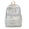 New backpack women's lightweight student nylon polyester schoolbag sweet large-capacity backpack high value versatile
