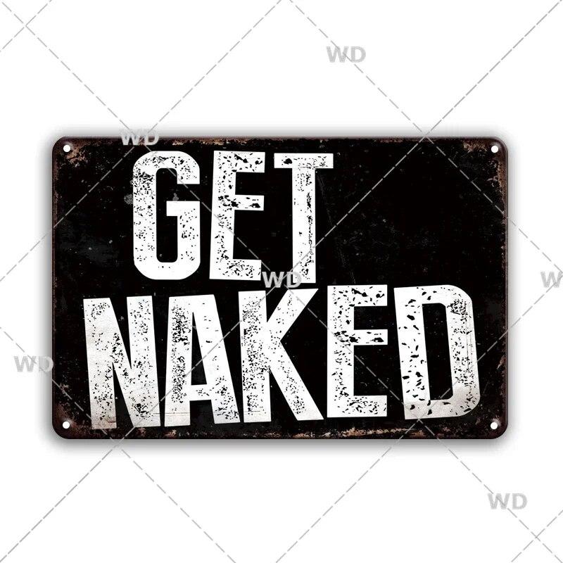 Retro Funny Sentence Tin Sign Decorative Vintage Plaque Metal Sign Decor Metal Plate for Garage Man Cave Bar Pub Home Wall Decor