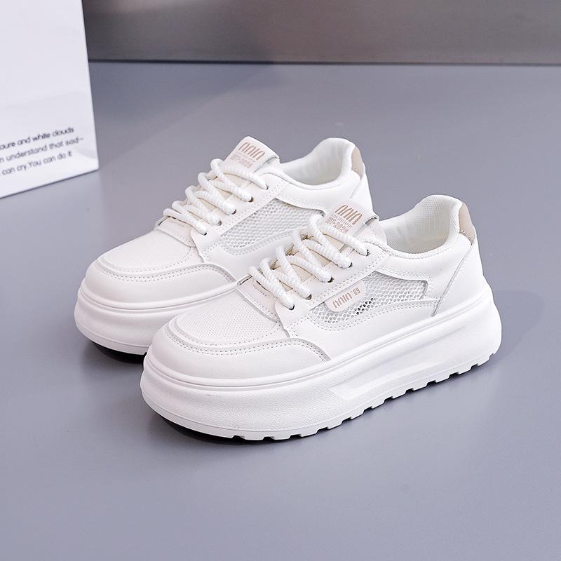Sommer 2025 Weiße Plateau-Sneakers - Koreanische Version für Studentinnen