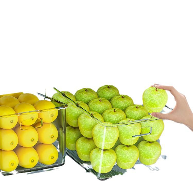 Food-Grade Drawer-Style Fridge Storage Box for Fresh Vegetables, Fruits, and Foods