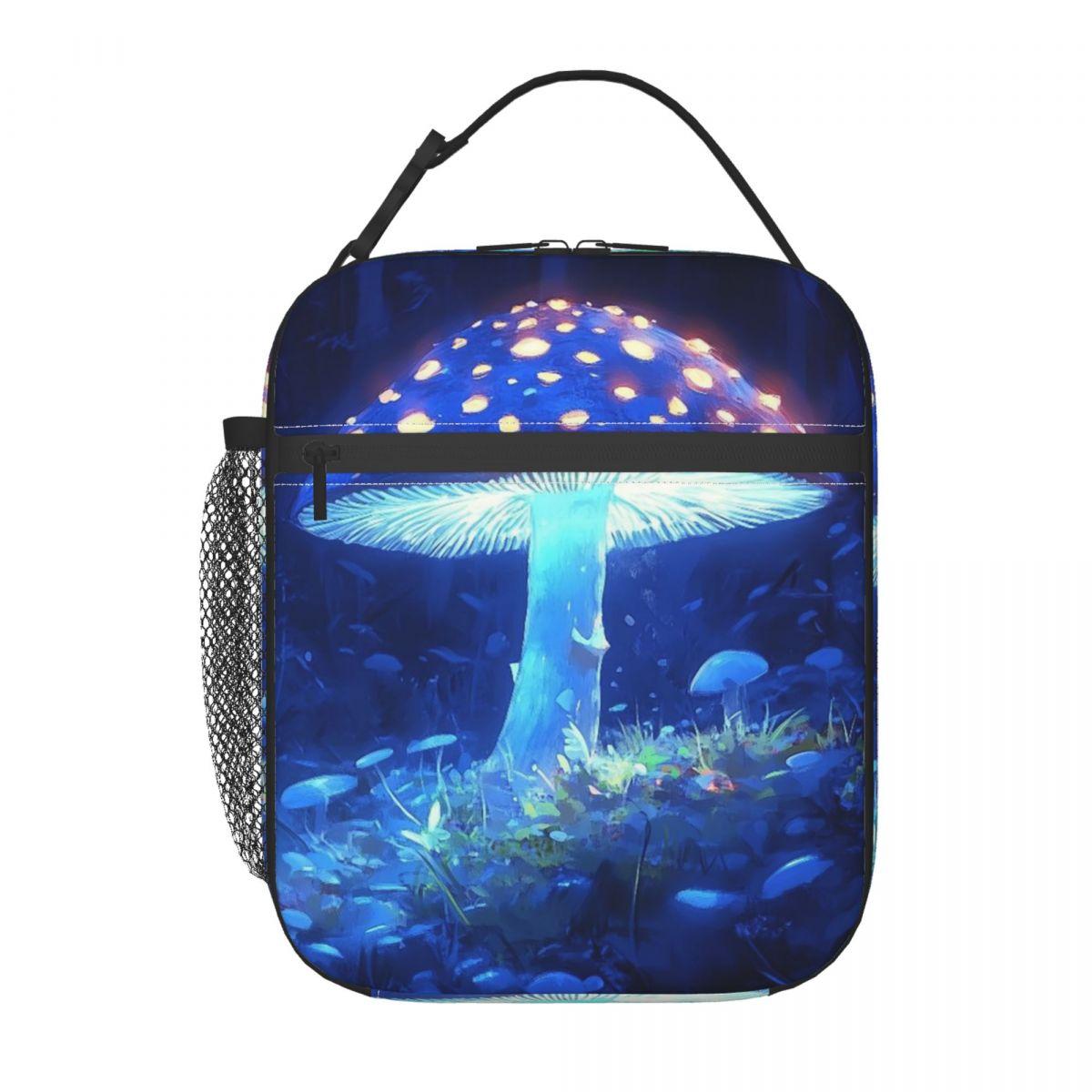 

Elf Mushroom Luminescence Pattern Insulated Lunch Bag for Women Children Portable Food Boxes Thermal Lunch Box Tote One Size