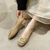 Mary Jane Small Leather Shoes Women's Spring and Autumn New Thick Heel Gentle Matching Skirt Single Shoes Women's Doudou Women's Shoes