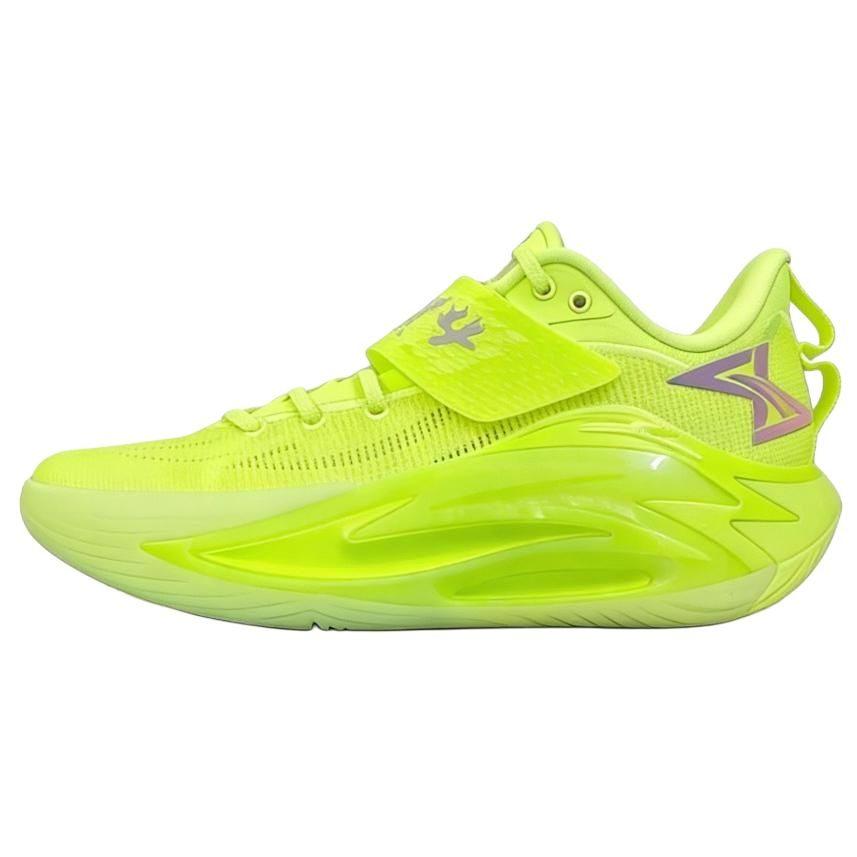 Anta Shock Wave 7 Pro Cushioning Slip Resistant Abrasion Resistant Breathable Low Top Basketball Shoes Men's Green 112621111-3