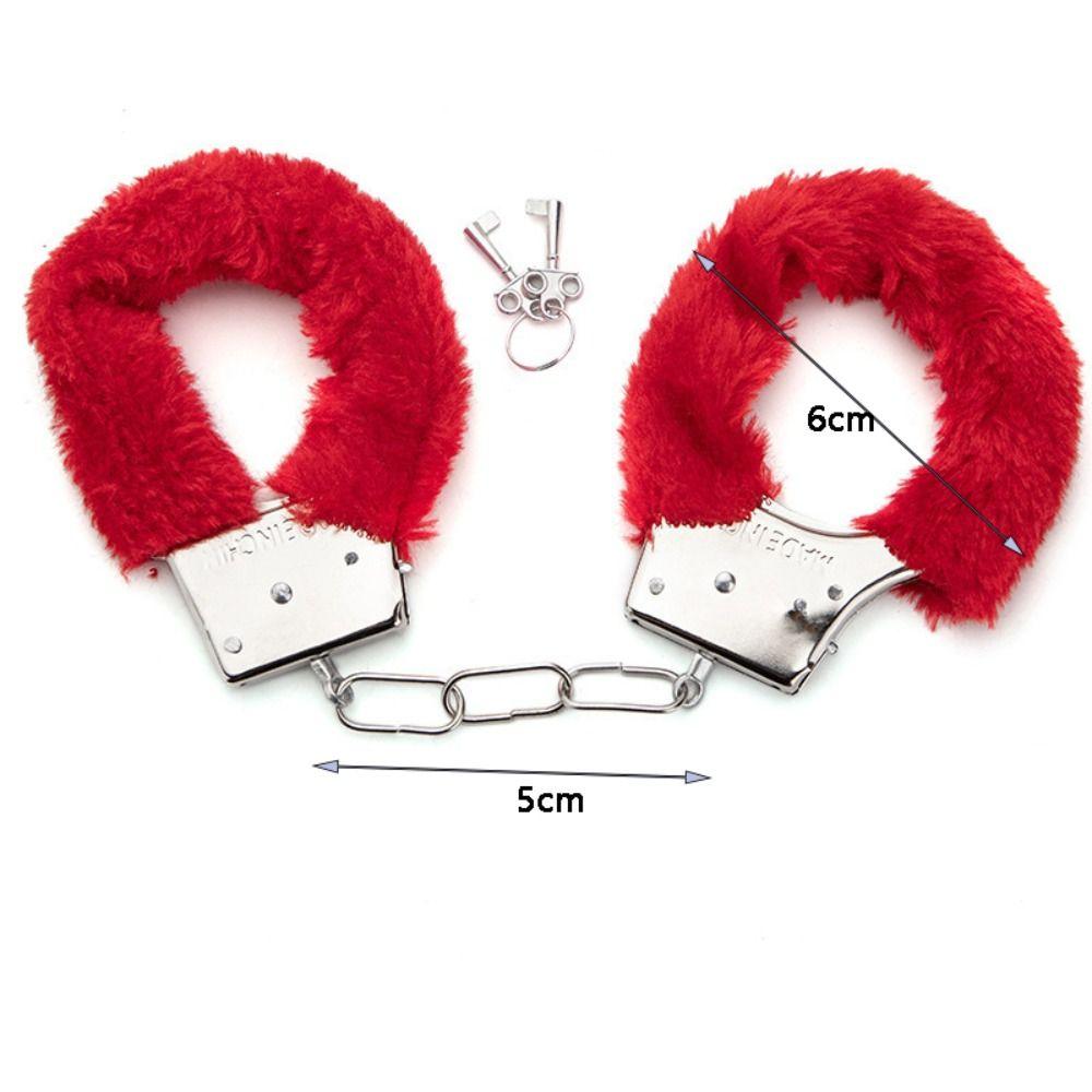Fluffy SM Bondage Handcuffs Soft Restraints Cuffs Flirt Plush Handcuffs  Adult Games