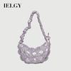 Korean Pleated Cloud Bag Dumpling Bag High-End Feel Bright Color One-Shoulder Armpit Fashion Commuter Messenger Bag