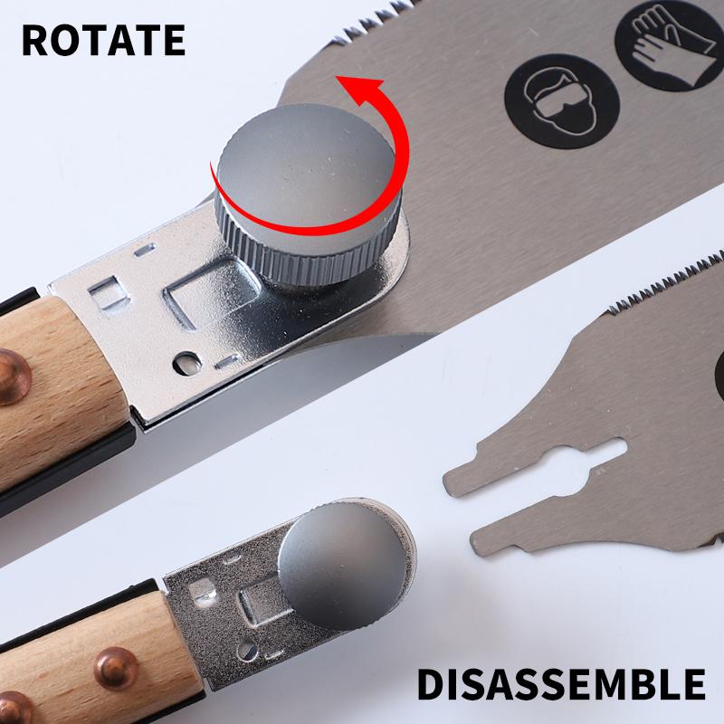1 st Japanse Handzaag 3-Rige Tanden Trekzaag SK5 Staal Verzonken Zaag met Antislip Handvat Vervangbaar Blad voor Houtbewerkingsgereedschap