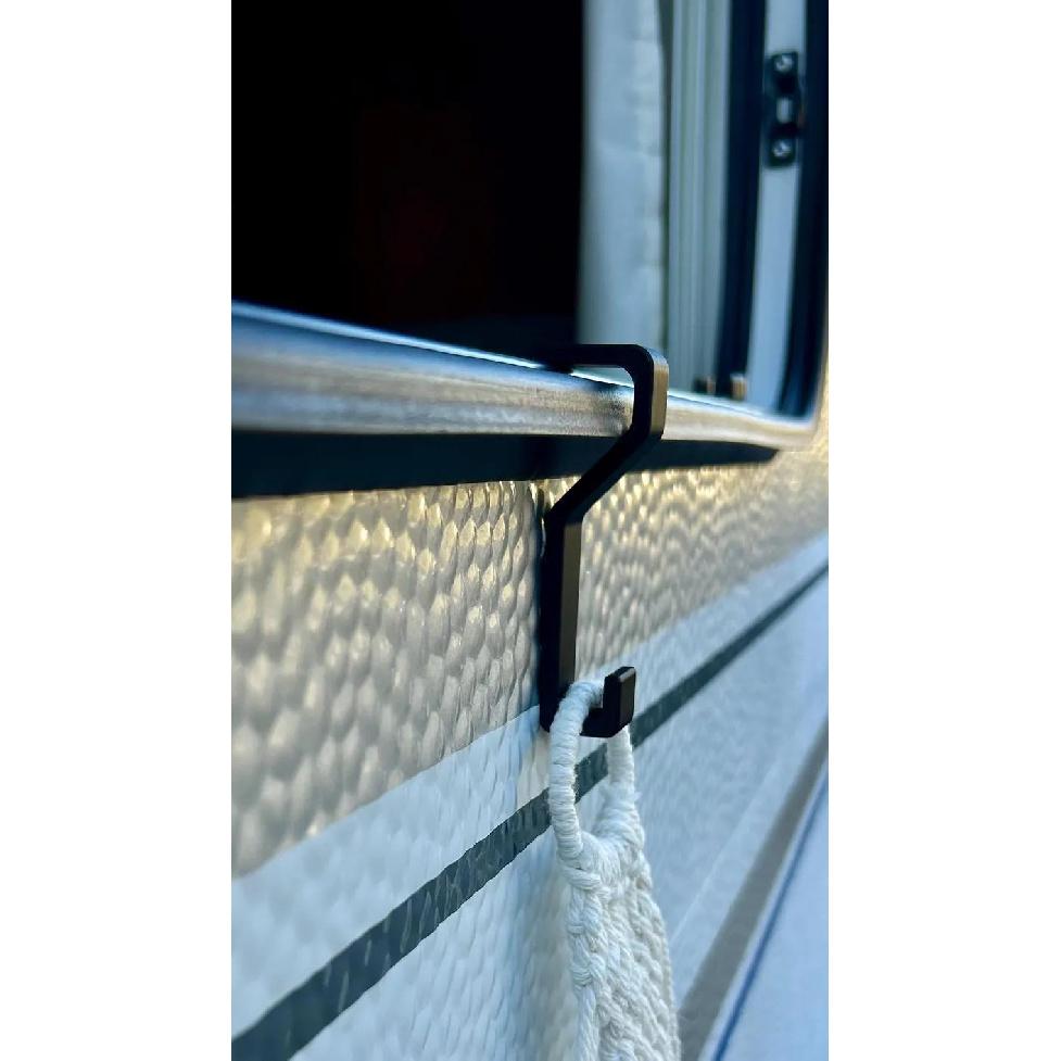 2pcs RV Window Hook No-Drill Camping Decor Hook External Multi-Function RV Clothes Hook Trailer Camping Gear AccessoryGood product