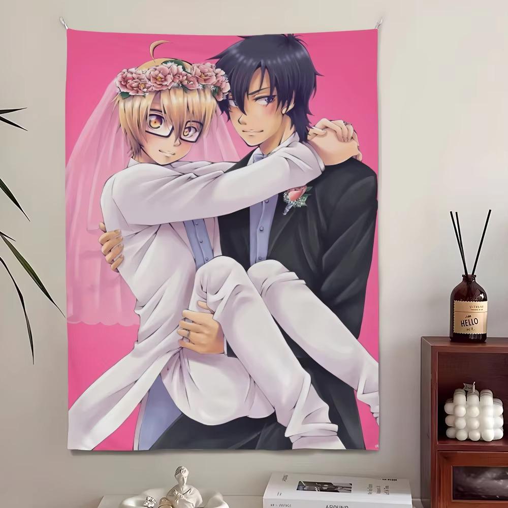 Love S-Stage Love Anime Tapestry Banner, Festival Microfiber Wall Hanging Decor for Bedroom Living Room Bar Garden Outdoor