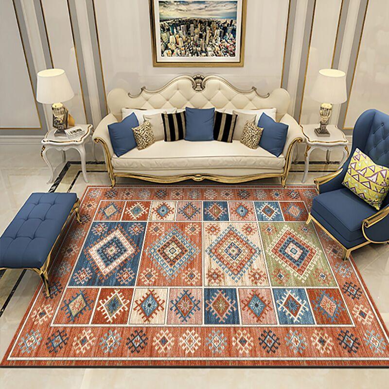 Light Color Retro Carpets for Living Room Original Kids Bedroom Carpets Large Size Entrance Rugs Room Decor Table Floor Mats