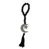 Ramadans Wood Beaded Garlands Acrylic Moon Pendant Wall Hanging Ornament with Tassels For Islamic Festives Home Decorations