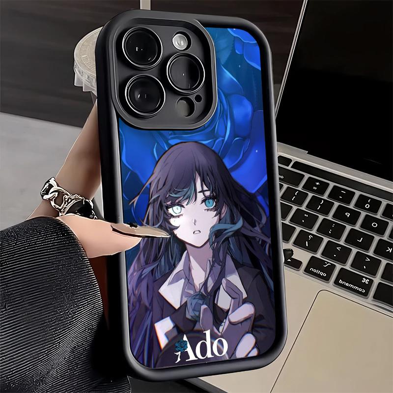 Phone Case for iPhone 17 Air 16E 15 16 Pro Max Ado Cartoon K-Kyogen X Uta Cover 14 Plus 13 12 Mini Soft Shell Silicone Fundas