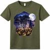 Owl T-Shirt Wildlife Graphic Tee Nature Bird Animal Lover Forest Gift Top