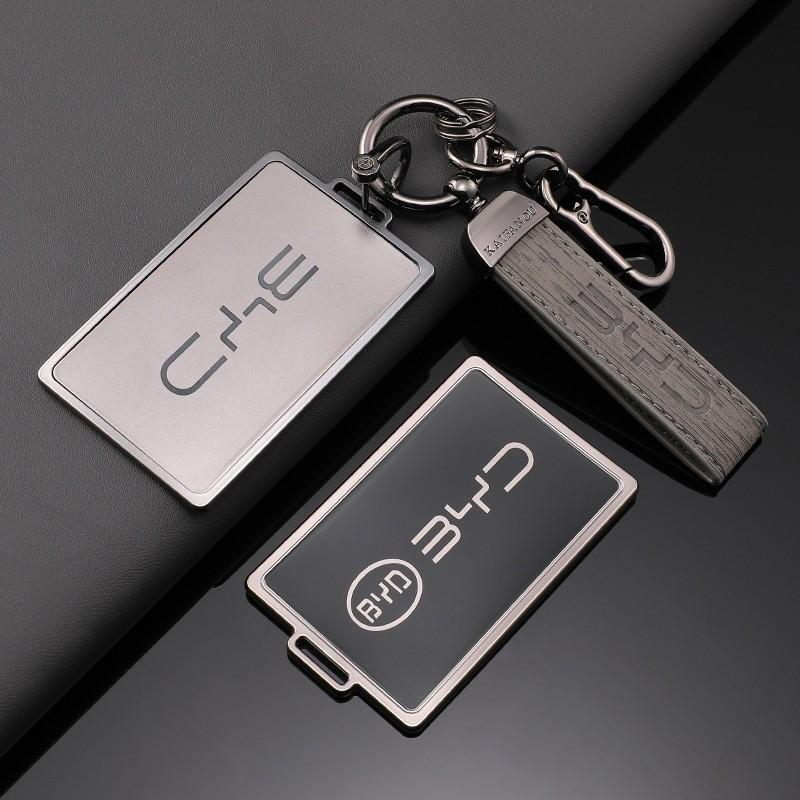 For BYD Song Plus Atto 3 Han EV Tang DM Qin Seal Dolphin Accessories Silver TPU Car Flip Remote Key Case Cover Holder Shell Fob