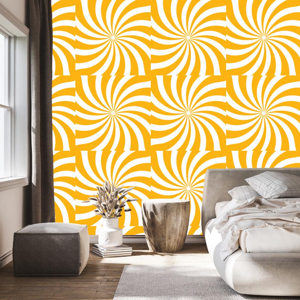 Hippie Gold Background Wallpaper for Living Room and Bedroom 50x1000