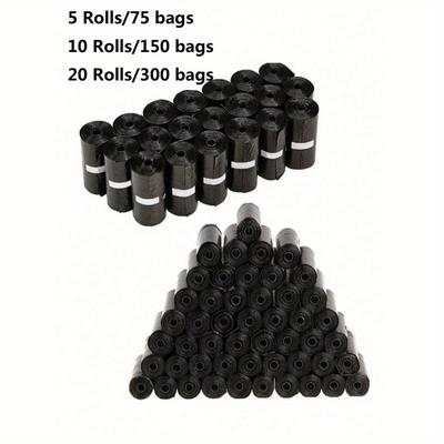 5/10/20 Rollos Bolsas Aleatorias para Caca de Perro, Rollos Recambio Portátiles para Bolsas de Desperdicios de Mascotas, 1 Seda Duradera y a Prueba de Fugas Bolsas de Basura para Mascotas
