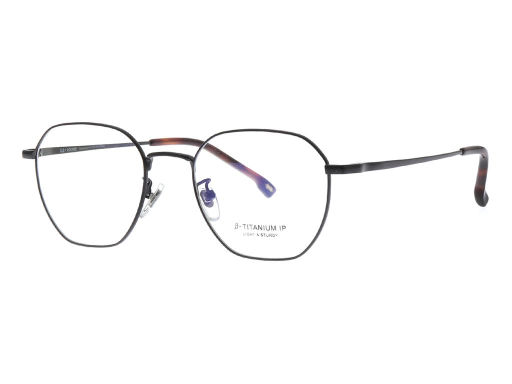 Alloaiweeo [Aloxrounz] Ar8008A C1 Polygon Beta Titanium Ip Plated Glasses