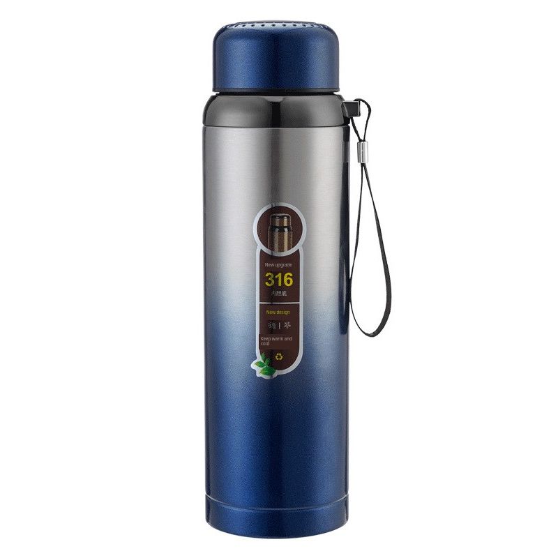 Large Capacity Vacuum Cup 316 Double-Layer Stainless Steel Men's Water Cup Female Student Portable Convenient Cold Insulation Iced Water Kettle Car